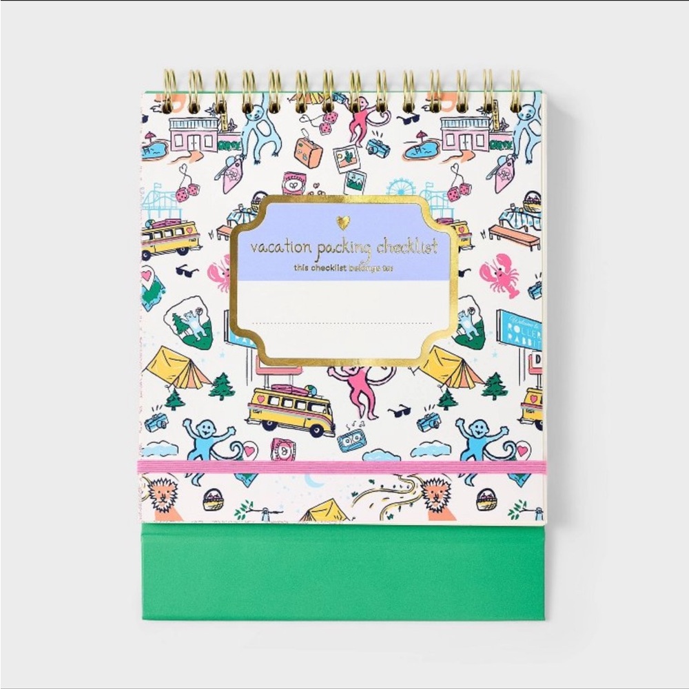 Roller Rabbit x Target Roadtrip Vacation Packing List Notepad